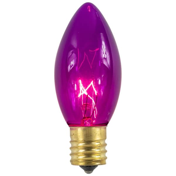 Northlight Seasonal 25pk. Purple C9 Christmas Replacement Bulbs