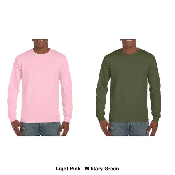 Mens Gildan® Classic Long Sleeve Ultra Cotton Crew Neck Tee