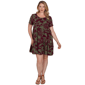 Plus Size Ruby Rd. Sedona Escape Tropical Tiered Shift Dress - image 1