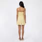 Juniors Trixxi Checkered Linen Tie Front Flounce Hem Slip Dress - image 2