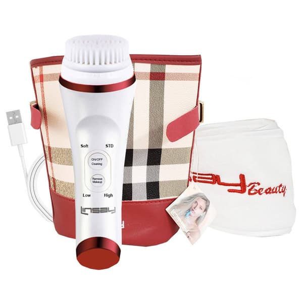 Linsay Ultrasonic Facial & Body Cleansing Brush Bundle - image 