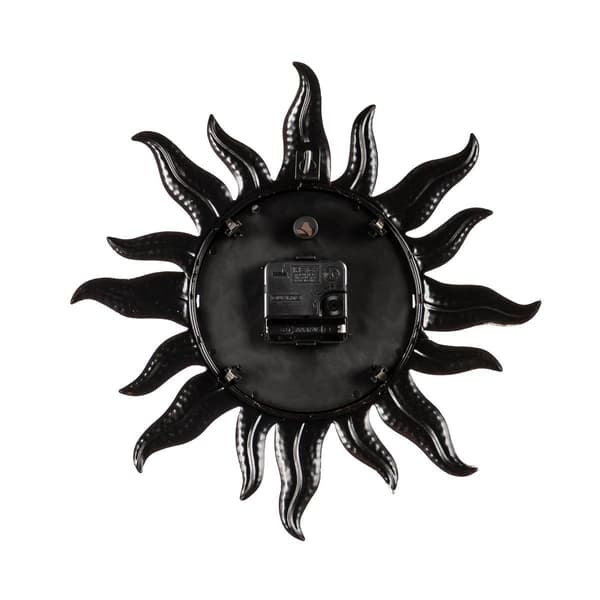 Evergreen Metal Shaped Sun Wall Clock