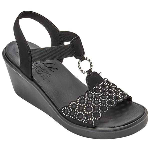 Womens Skechers Rumble On Queen B2 Wedge Sandals