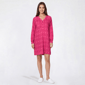 Womens White Orchid Long Sleeve Ikat Nightshirt - image 1