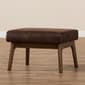 Baxton Studio Bianca Faux Leather Ottoman - image 2