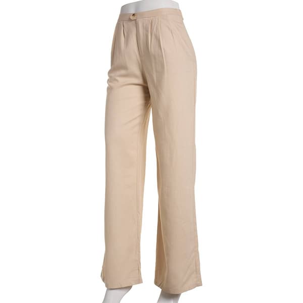 Juniors Love Tree Linen Pleated Wide Leg Pants