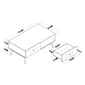 Baxton Studio Hartman Modern Walnut Brown Wood Coffee Table - image 11