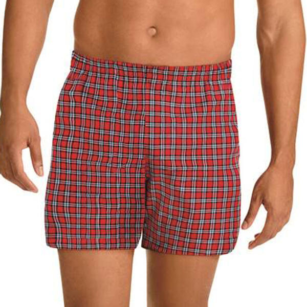Mens Hanes(R) Ultimate(R) 5pk. Tartan Boxers - image 