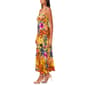 Womens MSK Sleeveless Floral Challis Smock Back Midi Dress - image 3