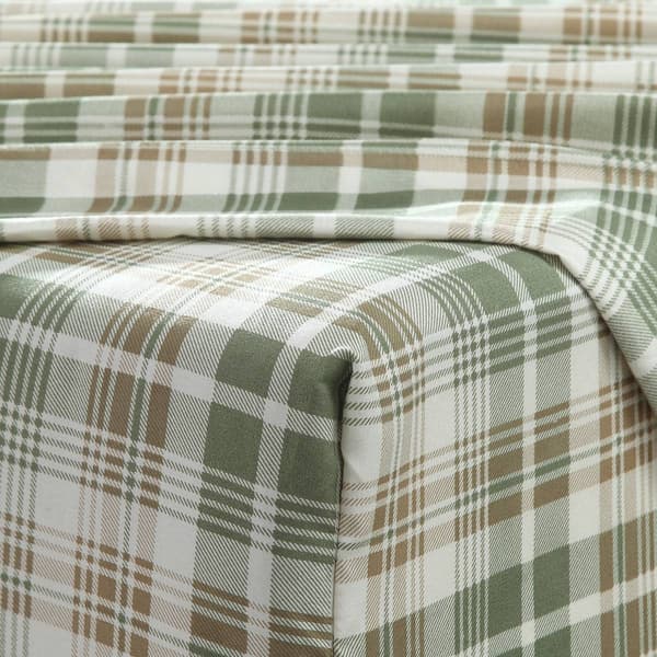 Harper Loft Cabin Plaid Microfiber 4pc. Sheet Set
