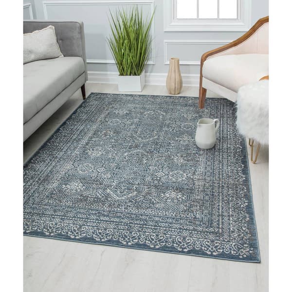Rugs America&#8482; Milford Imperial Sky Transitional Vintage Area Rug