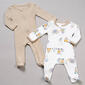 Baby Unisex &#40;NB-9M&#41; Baby Essentials&#40;R&#41; 2pk. Animal Train Pajamas - image 1