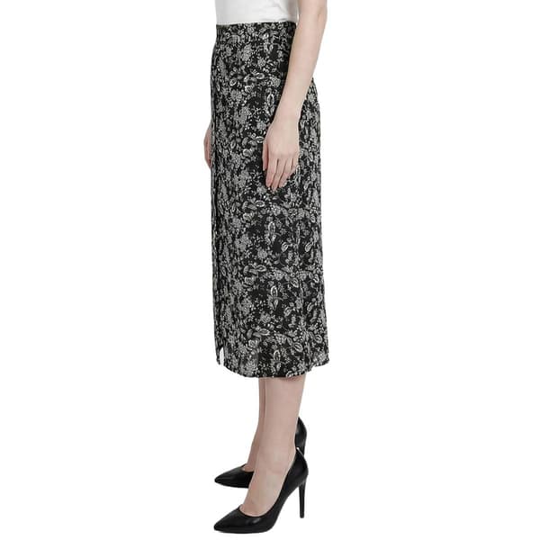 Womens NY Collection Floral Pocket Woven Gauze Skirt