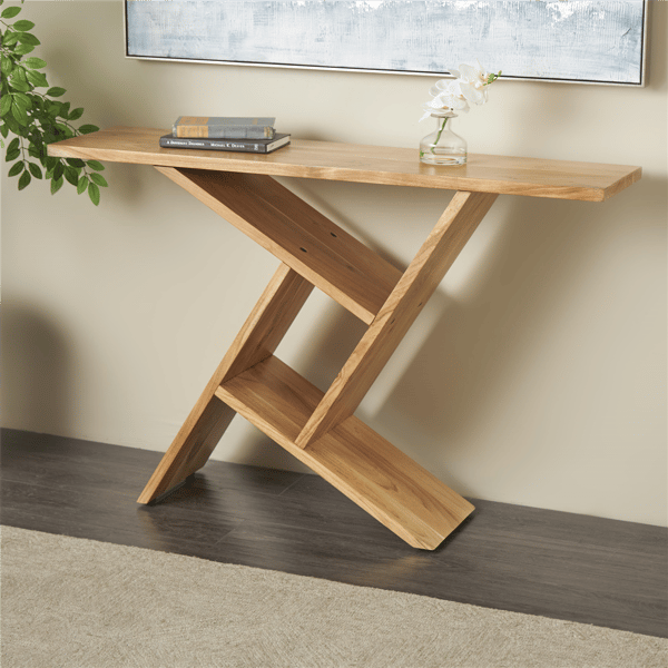 9th & Pike® Traditional Brown Wood Console Table