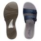Womens Clarks&#174; Breeze Piper Navy Slide Sandals - image 5