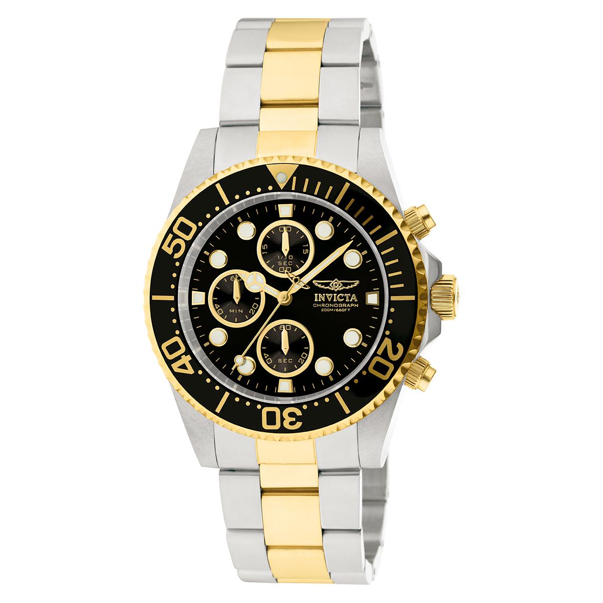 Mens Invicta Pro Diver Stainless Steel VD55B Quartz Watch -...