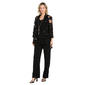 Womens R&M Richards Floral Velvet Burnout 3pc. Pant Set - image 1