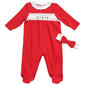 Baby Girl (NB-9M) Little Me(R) My First Christmas Footie Jumpsuit - image 1