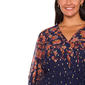 Plus Size MSK Long Sleeve V-Neck Floral Wrap Dress - image 5