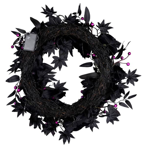National Tree 24in. Artificial Bad to the Bone Halloween Wreath