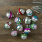Northlight 12ct. Glitter Silver Glass Christmas Ball Ornaments - image 2