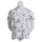 Petite Hasting & Smith Short Sleeve Daisy Two In One Blouse - image 1