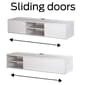 South Shore 56in. Wall Mount Console - White - image 1