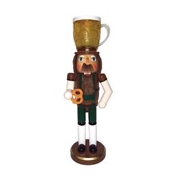 Santa's Workshop 14in. Beer & Pretzel Nutcracker