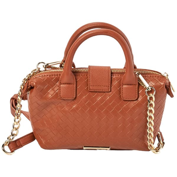 Madden Girl Woven Mini Tote Crossbody