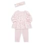 Baby Girl &#40;3-12M&#41; Little Me&#40;R&#41; Foil Bow Tunic Set with Headband - image 1