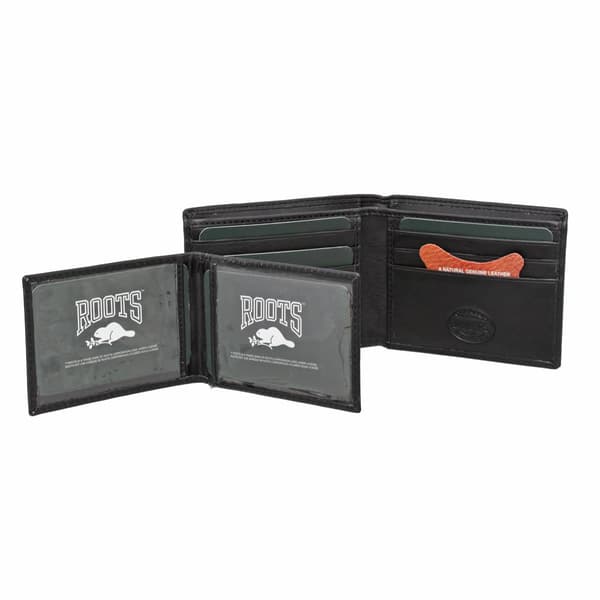 Mens Roots Silhouette Slimfold Wallet with Removable ID