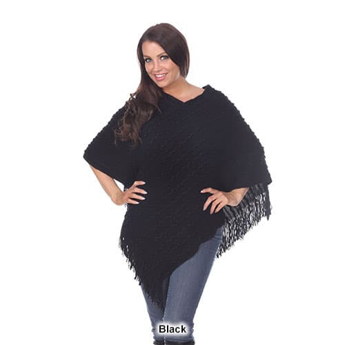 Womens White Mark Melisandre Fringe Poncho