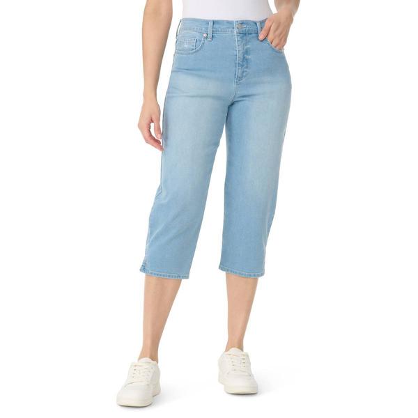 Womens Gloria Vanderbilt Amanda Appleton Split Hem Denim Capris - image 