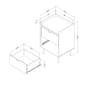 South Shore Hype 2-Drawer Nightstand w/Faux Carrara Marble - image 7