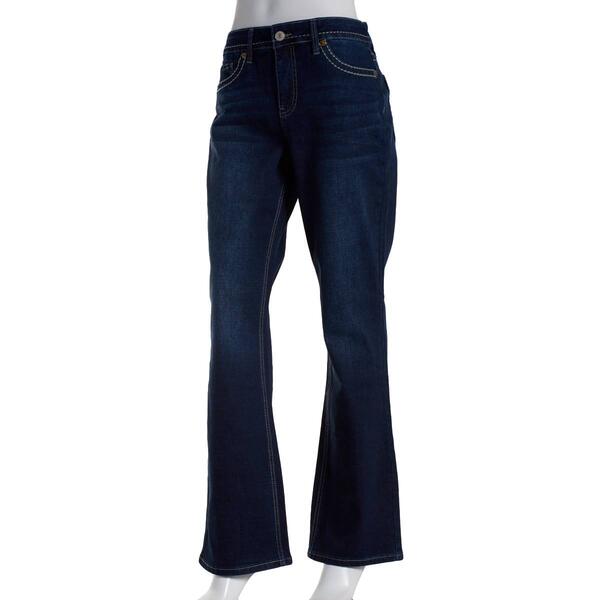 Womens Royalty Premium Bootcut Jeans w/Faux Back Pocket Flap - image 