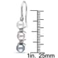 Gemstone Classics™ Pearl & Diamond Drop Earrings - image 2
