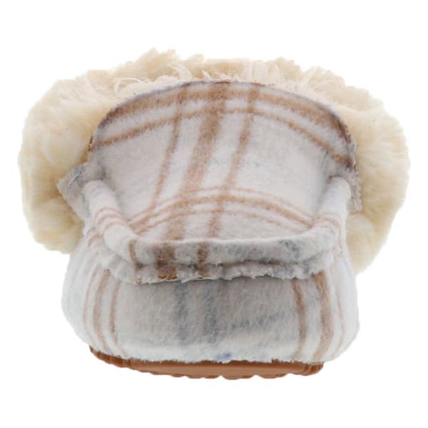 Womens LAMO Sheepskin Aussie Moc Plaid Moccasins