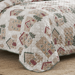 Avanti Gingerbread House 3pc. Reversible Quilt Set