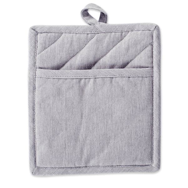 DII® Solid Chambray Pot Holders - Set of 2