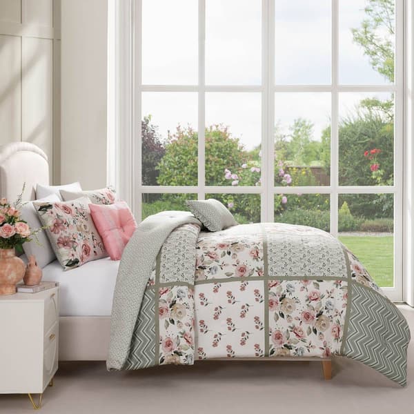 Bebejan Sage Serenity 5pc. Reversible Comforter Set