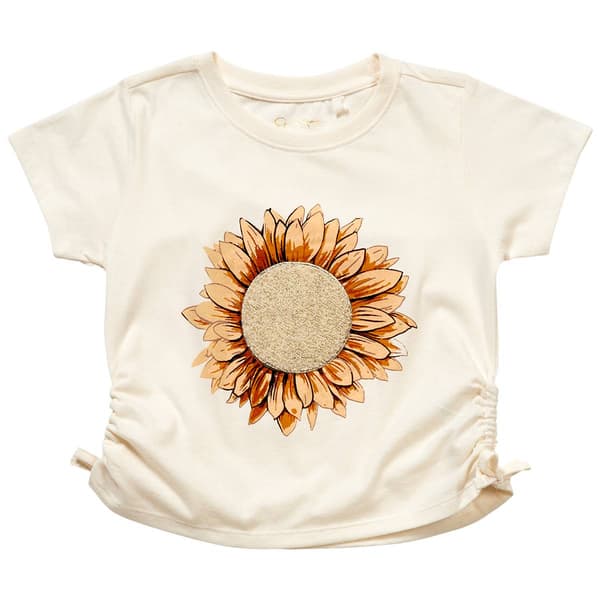 Girls (7-16) Jessica Simpson Side Cinched Sunflower Tee