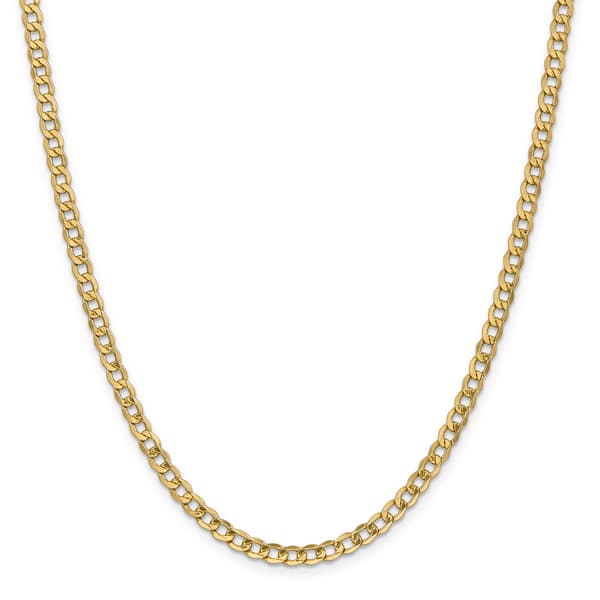 Gold Classics&#40;tm&#41; 4.3mm. 14kt. Semi Solid Curb Link Necklace - image 