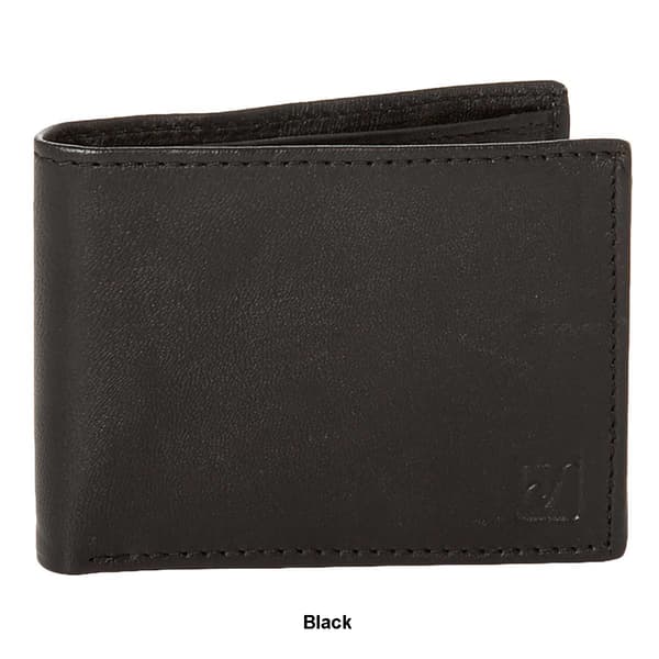 Mens Stone Mountain RFID Traveler Full Grain Leather Wallet