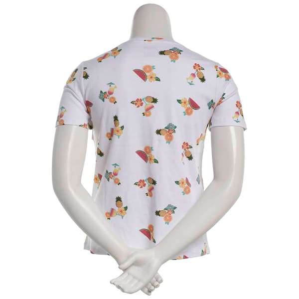 Petite Hasting & Smith Short Sleeve Tropical Fruit Tee