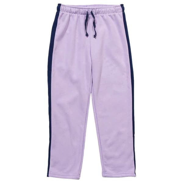 Girls &#40;7-16&#41; Tales & Stories Color Block Fleece Pants - Purple - image 