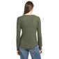 Womens LANDS’ END® Long Sleeve Waffle Henley Tee - image 2