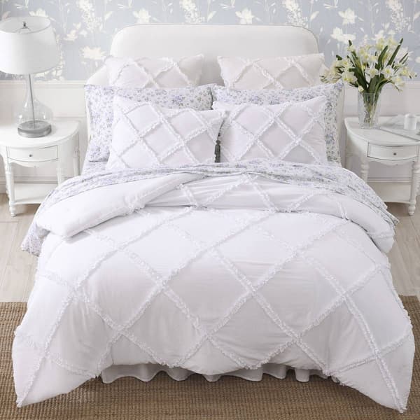 Laura Ashley Norah Solid Microfiber Comforter Set