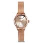 Womens Ellen Tracy Faceted Bezel Glass Mini Mesh Watch - ET5394GU - image 2