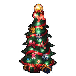 Northlight Seasonal Christmas Tree w/Presents Window Silhouette