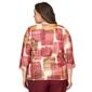 Plus Size Alfred Dunner Mulberry Street Color Block Blouse - image 2
